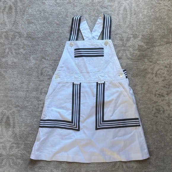 Christian Dior Kids Striped Overall Dress - Picture 1 of 4